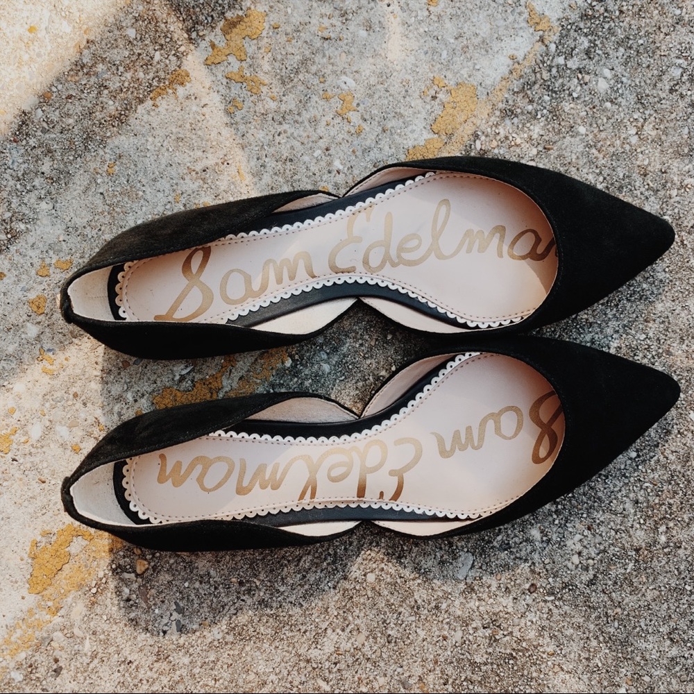 Sam Edelman Rodney Black Suede Flats
